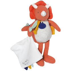 Doudou Darilni set - dinozaver z dojenčkom 25 cm