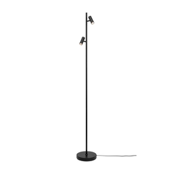 Nordlux - LED prigušiva podna lampa OMARI 2xLED/3,2W/230V crna