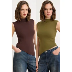 Trendyol Milla Ženska bluza, Braon