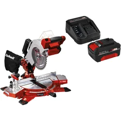 EINHELL TE-MS 18/210 - Solo/ Akumulatorska preklopna testera + Power-X-Change 18V 4/0Ah punjač i baterija