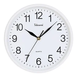 Telesonic Zidni sat, 30 cm, Beli