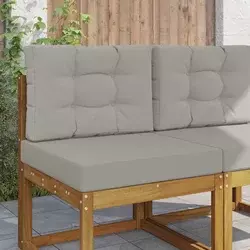 Jastuk za vanjsku sofU 2 pcs Sivi Poliester