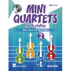STILES:MINI QUARTETS VOL.2 FOR 4 VIOLINS +CD