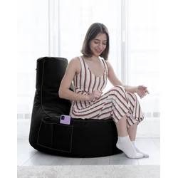 Atelier del Sofa Lazy bag Crni
