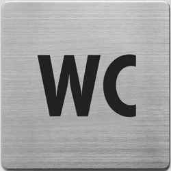 Alco aluminijumski piktogram samolepljivi - WC ( 02HP05 )