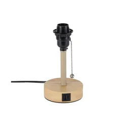 Brilagi - Stona lampa sa USB priključkom TABLON 1xE27/25W/230V hrast/bež