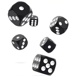 Kockice Oakie Doakie Dice D6 16 mm Solid - Black (12)