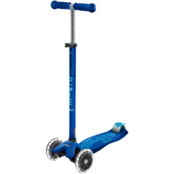 Micro MAXI DELUX Dečiji trotinet, LED, Plavi
