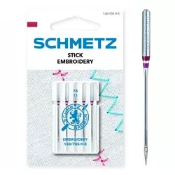 Igle Schmetz Embroidery Stick NM 75