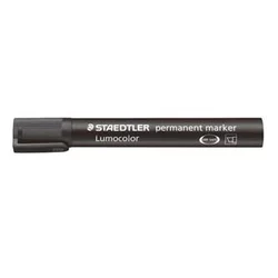 STAEDTLER flomastri Lumocolor 350-9, črn, 10 kom