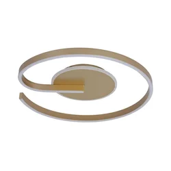 LED stropno svetlo LORENZO LED/22W/230V, prečnik 50 cm, zlatno
