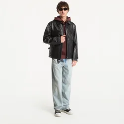 Jakna Y-3 Leather Blouson Black M