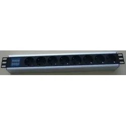 Netiks 230V razvodni PDU panel 19/1U sa 8 utičnih mesta, voltmetrom PDU-8SAV-1U