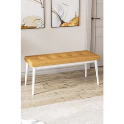 Hanah Home klupa Pera Bench, 105 cm, kapućino / bela