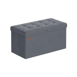 Songmics Shranjevalna klop 38x76x38 cm Siva