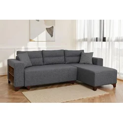 Atelier del Sofa Ugaona garnitura na razvlačenje Tloft Mini, 260 x 160 cm, Siva