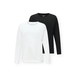 JACK & JONES Majica črna/bela