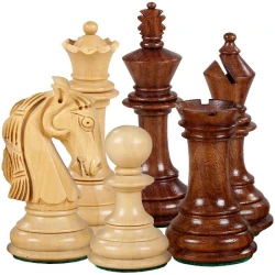 Šahovske figure Colombian Acacia/Boxwood 3.5