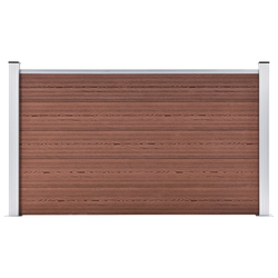 Vrtna ograda WPC 180 x 105 cm smeđa