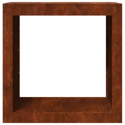 Stalak za drva za ogrjev 60 x 40 x 60 cm Pohabani čelik