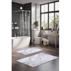 Lessentiel Maison Set prostirki za kupatilo CT-5034, 2 Komada, Bela