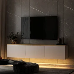 Hanah Home Neon V2 TV polica, Bela