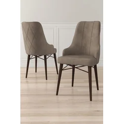 Hanah Home Set stolica Neta, 46x95x42 cm, 6 komada, Braon-smeđe
