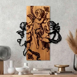 Wallity Zidna dekoracija Eros Team, 49 x 58x 3 cm, Smeđa