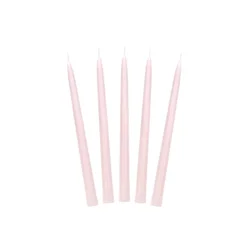shumee Mat sveča v obliki stožca, prašno roza, 24 cm (1 paket/10 kosov)