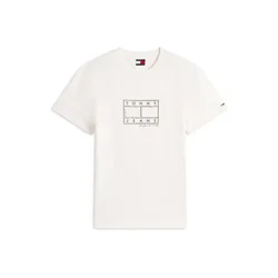Tommy Jeans Majica črna/naravno bela