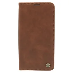 Maska za telefon LEATHER RETRO FLIP za Xiaomi Redmi Note 11, Tamnobraon