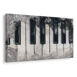 Slika klavirske tipke v megli - 40x30
