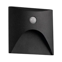 Kanlux 39142 - LED svetiljka za stepenice sa senzorom EXIN 2,5W/230V 4000K IP65 crna hr.