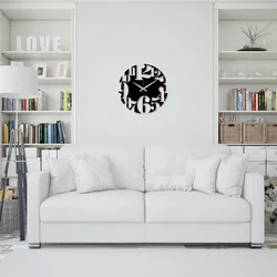 Wallity Zidni sat Enzoclock - S001, 48x48 cm