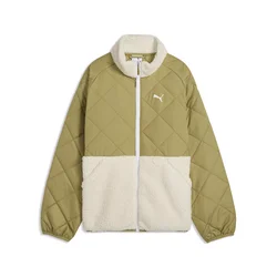 PUMA Quilted Relaxed Jacket Youth, Shop, Chai Latte, 4-5Y