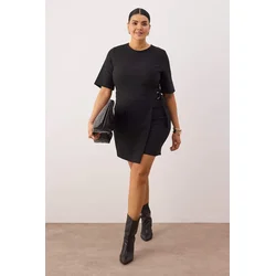 Trendyol Curve Ženska haljina Tbbaw26Ah00049, Crna