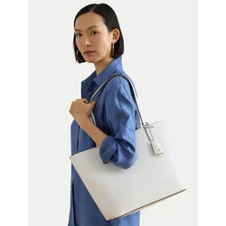 Lauren Ralph Lauren Nakupovalna torba  bela