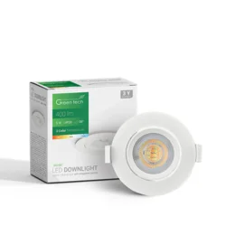 LED SPOT UGR 5W GREENTECH 3CCT 3000-4000-6500K DWX-5WH BELI SA ZAKRETANJEM