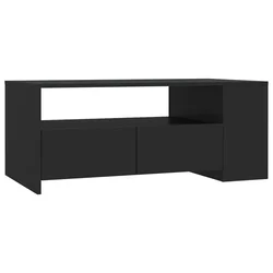 Stolić za kavu crni 102 x 55 x 42 cm od konstruiranog drva