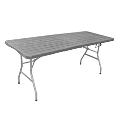 Sklopivi baštenki sto 180x74x74 cm, crni