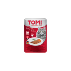 TOMI Sos za mačke Grain Free - Govedina u želeu od šargarepe 100g