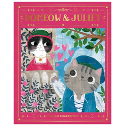 Mudpuppy Puzzle Romeo & Juliet Bookish Cats 100 kosov