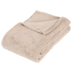 Ćebe microfiber 125x150cm bež Atmosphera C.Dinterieur