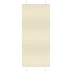 Plisirana zavjesa krem boje 100x200 cm Širina tkanine 99,4 cm Poliester