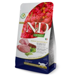 N&D Suva hrana za odrasle mačke Quinoa Weight Management, Jagnjetina i artičoke, 1.5kg