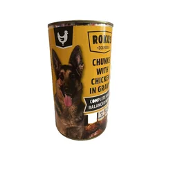 ROKUS Vlažna hrana za pse sa ukusom piletine u sosu, 1240 g