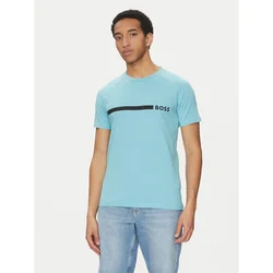 BOSS Majica 50517970 Modra Slim Fit