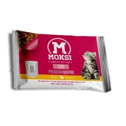 Moksi preliv za mačke kitten piletina u sosu 4x100g