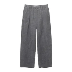 Pull&Bear Hlače z naborki dimno modra