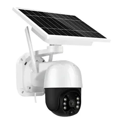 SmartHome Solarna sigurnosna kamera C315, 2MP, WiFi, PTZ nadzor, Bela